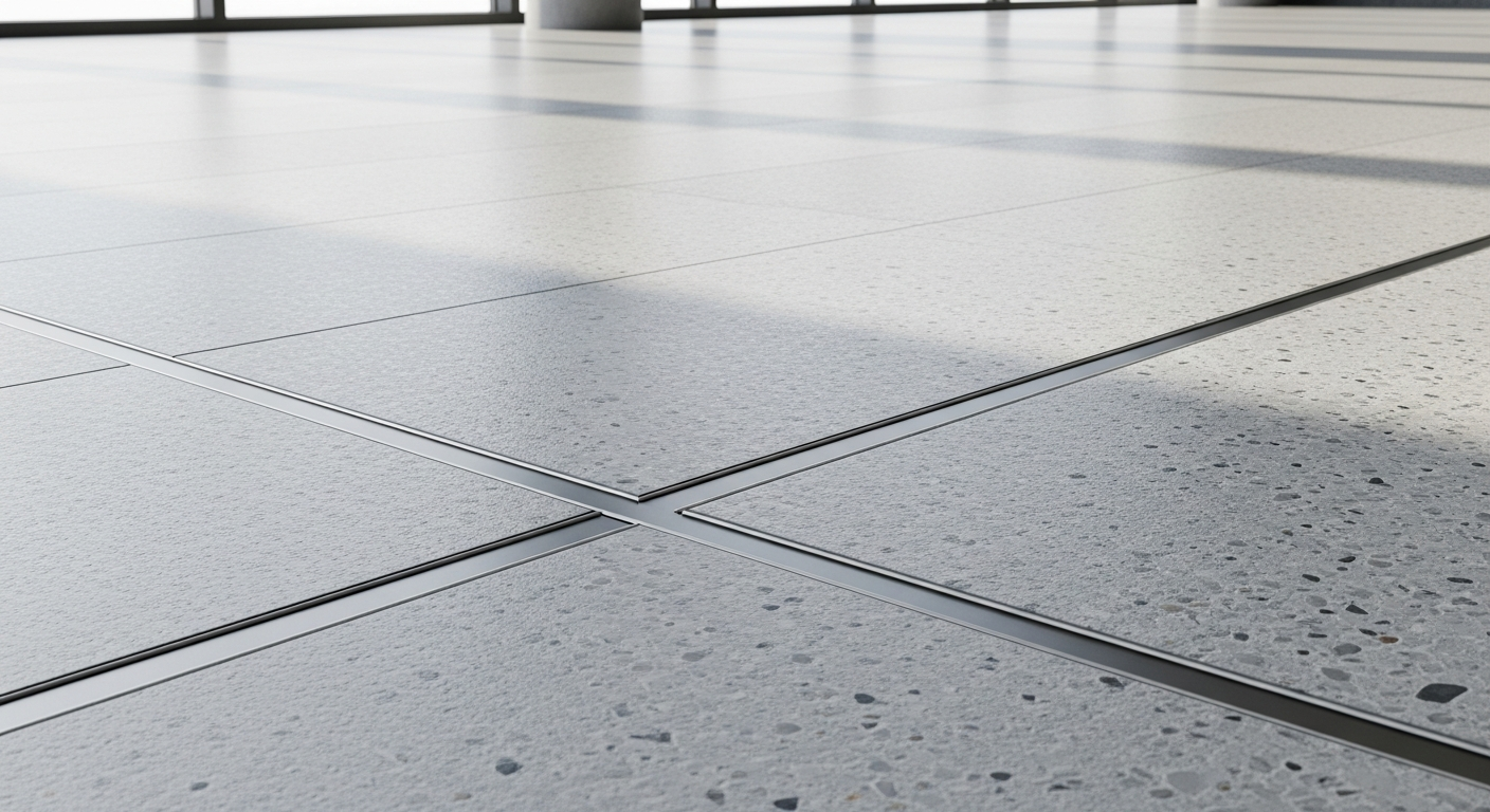 Geniş Açıklıklı Ticari Alanlarda 60x60 Terrazzo Karo Derz Planlaması