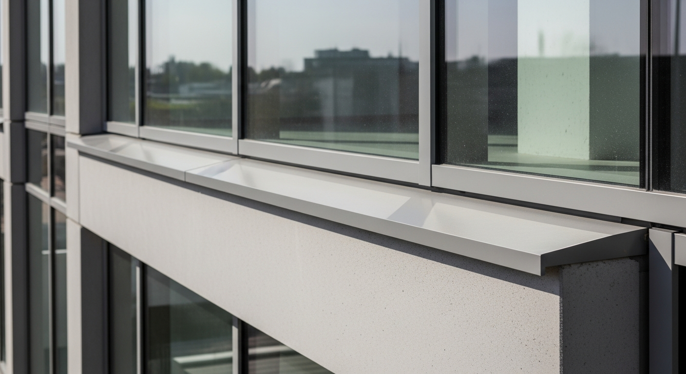 Insulated Precast Window Sill and Parapet Solutions for Large Glass Surfaces in Modern Architecture